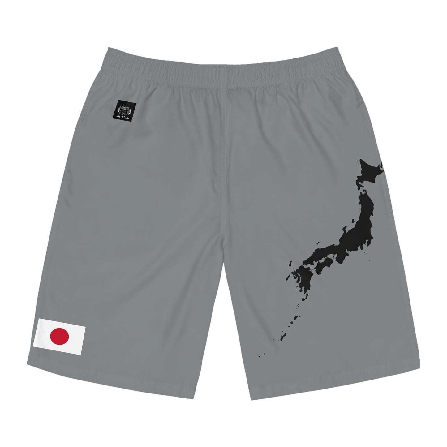 Japanese Pride Board Shorts Gray
