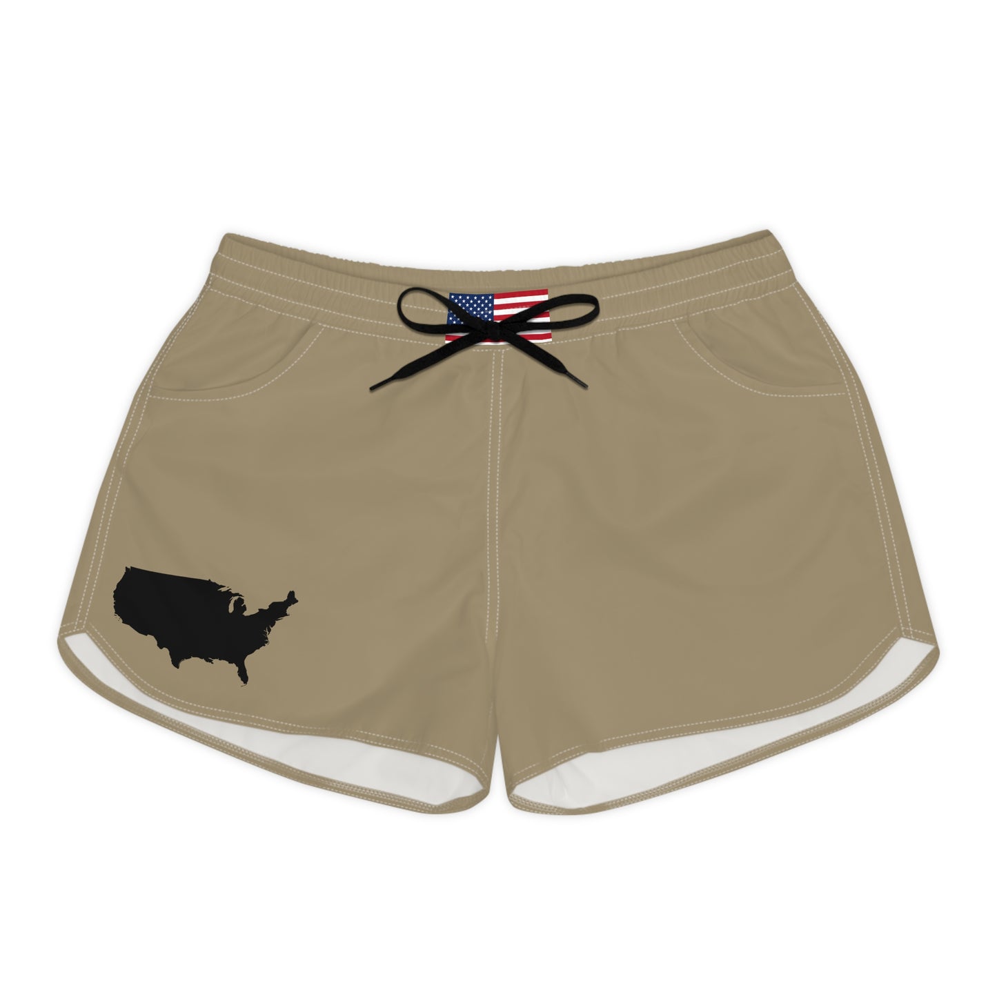 USA Women's Casual Shorts Khaki