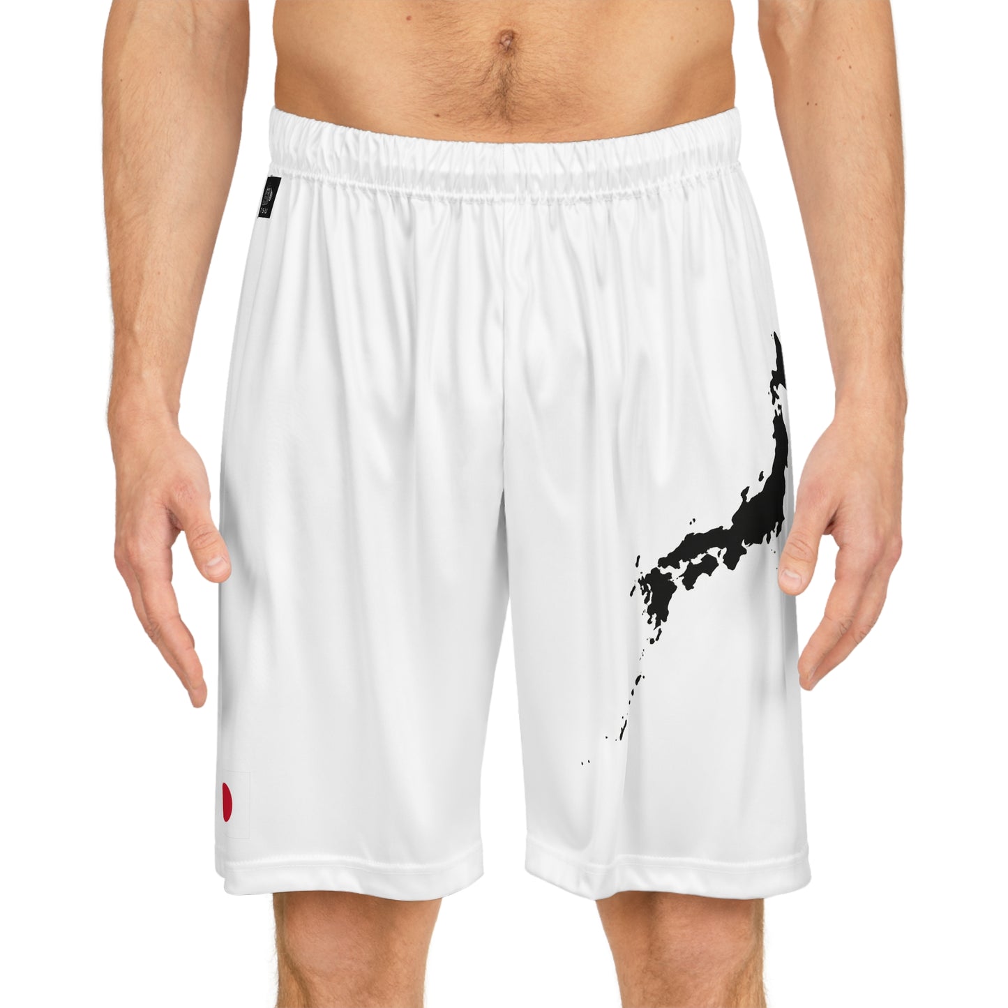 Japanese Pride Basketball Shorts White