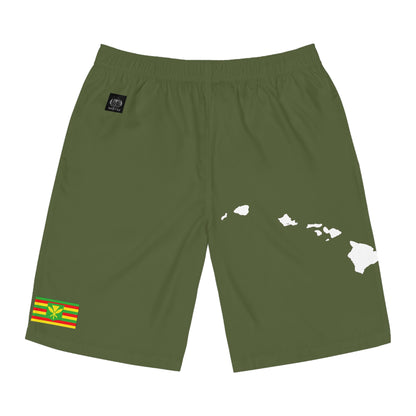 Hawaiian Pride Board Shorts Green