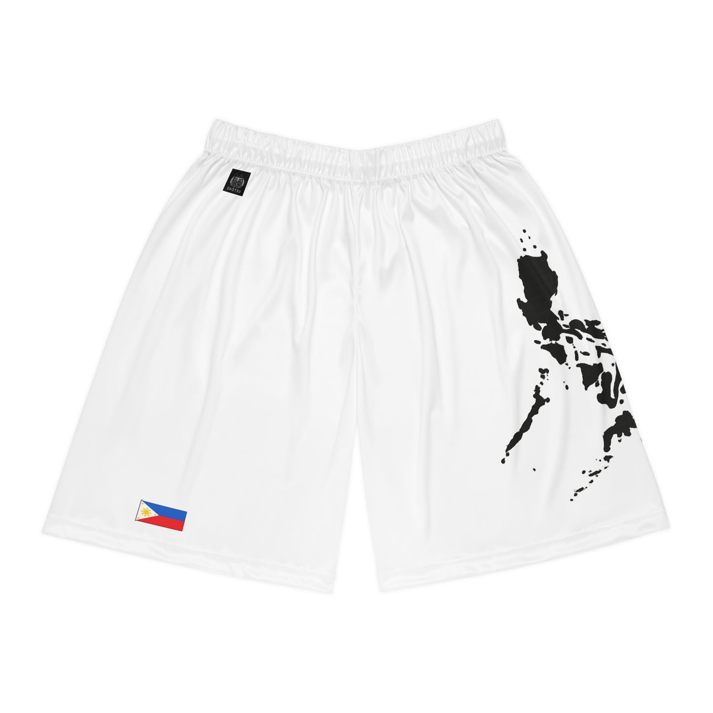 Filipino Pride Basketball Shorts White