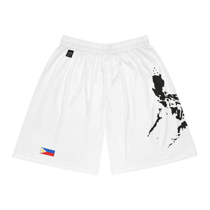 Filipino Pride Basketball Shorts White