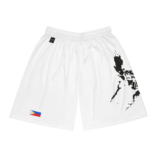 Filipino Pride Basketball Shorts White