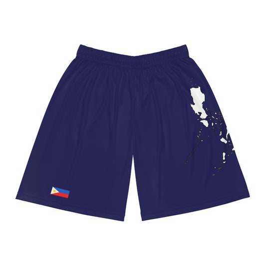 Filipino Pride Basketball Shorts Blue