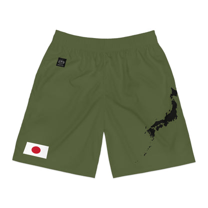 Japanese Pride Jogger Shorts Green
