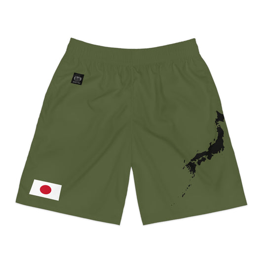 Japanese Pride Jogger Shorts Green