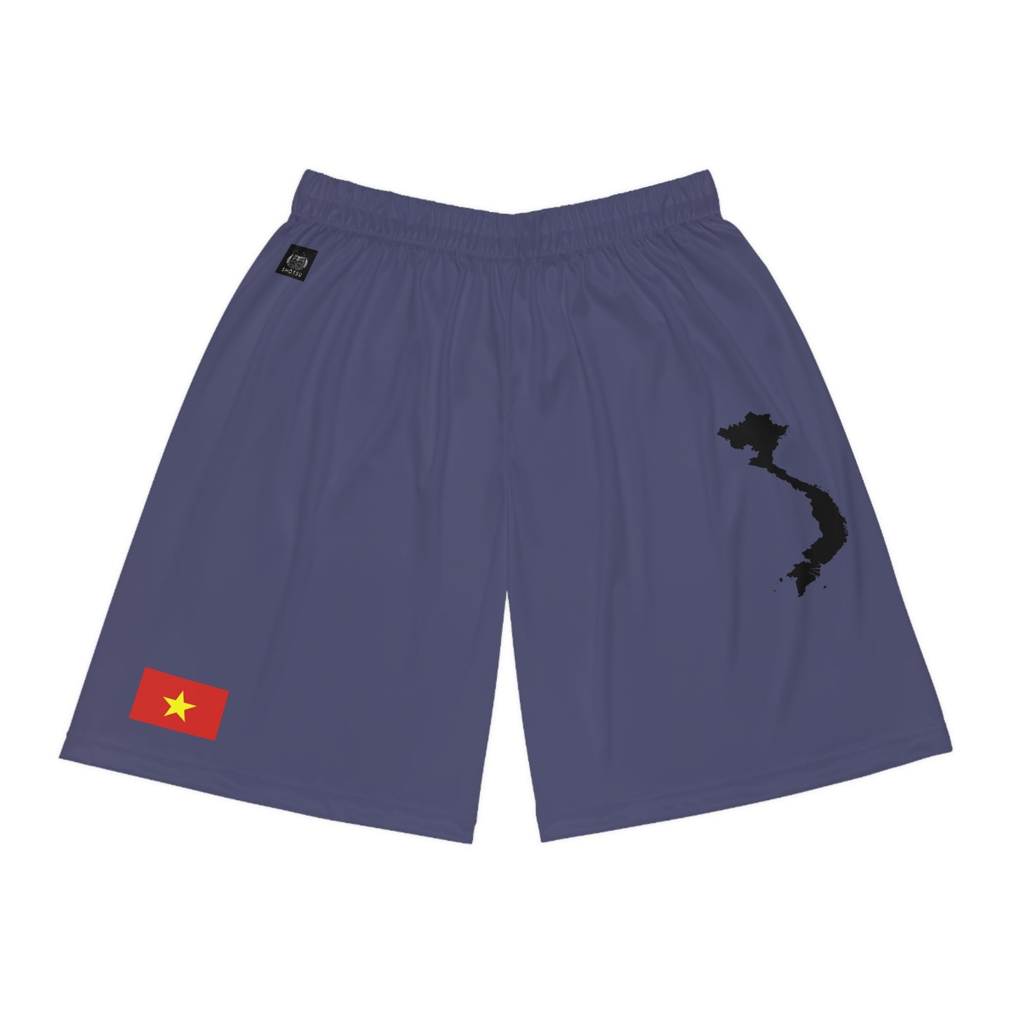 Vietnamese Pride Basketball Shorts Blue