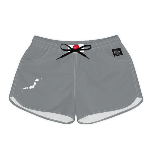 Japanese Pride Women's Casual Shorts White/Gray